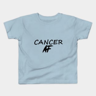 CANCER AF BLACK Kids T-Shirt